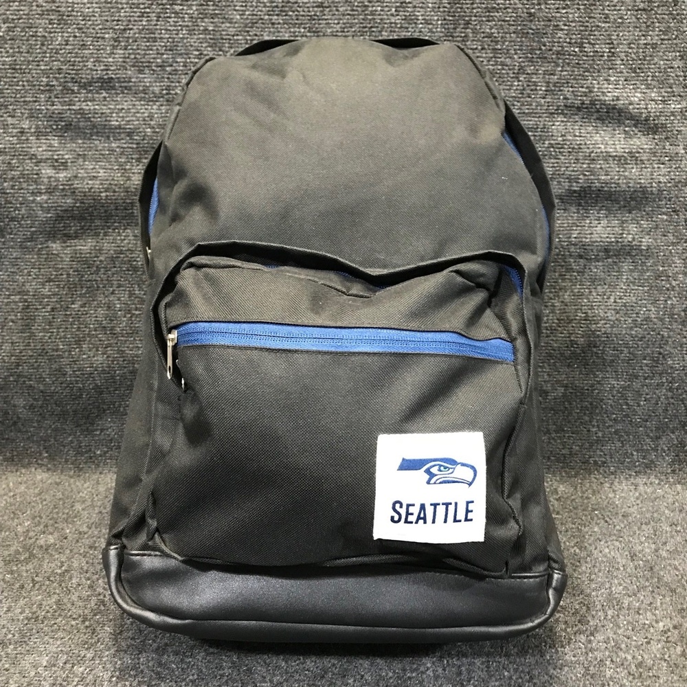 FOCO Collectibles XMN0618-00001 Seattle‎ Seahawks NFL Football Black Backpack